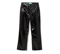 JJXX Jxkenya HW-Pantaloni in Finta Pelle, Black/Detail:Shiny-Long, XS Donna