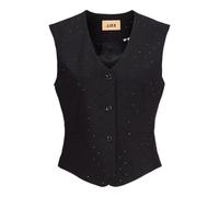 JJXX Jxlora Rhinestone Waistcoat TLR Gilet, Black/Detail:Rhinestone, XS Donna