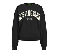 JJXX Jxmerle Spring RLX Short LS Crew Swt Maglia di Tuta, Black/Print:Los Angeles, XS Donna