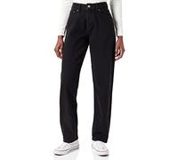 JJXX Jxseoul Straight MW Nr3004 Noos Jeans, Denim Nero, 26W x 32L Donna