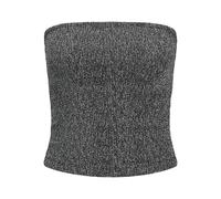 JJXX Jxsigga-Top Jrs a Fascia Glitterata, Argento, L Donna