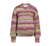 JJXX Jxsimone Crew Neck Knit SN Maglione Lavorato a Maglia, Fiery Red/Stripes:/Multi Space Dye, L Donna