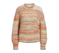 JJXX Jxsimone LS Cneck Knit Noos Maglione, Beige/Strisce: Multi Space Dye, L Donna