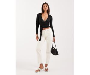 JJXX - Lyon - Jeans cropped slim bianco sporco W24 L32