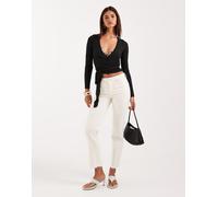 JJXX - Lyon - Jeans cropped slim bianco sporco W28 L30