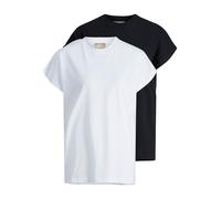 JJXX Maglietta 'ASTRID' nero / bianco Donna JJXX M nero / bianco