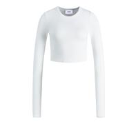 JACK & JONES Jjxx Jxfeline Ls Rib Tee Noos, T-shirt Donna, Bianco, S