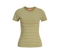 JJXX Maglietta 'JXGigi' canna / verde chiaro / bianco Donna JJXX M canna / verde chiaro / bianco