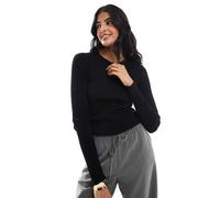 JJXX - Maglione girocollo a coste nero 34