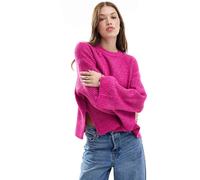 JJXX - Maglione soffice taglio corto rosa a coste 34