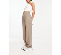 JJXX - Mary - Pantaloni sartoriali a vita alta color fungo-Grigio W25 L30