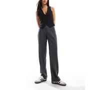 JJXX - Mary - Pantaloni sartoriali grigi a vita alta-Grigio W25 L30