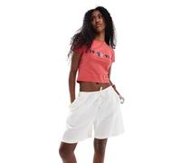 JJXX - Pantaloncini bianchi in misto lino-Bianco S L32