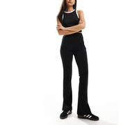 JJXX - Pantaloni a zampa neri a vita alta-Nero XL L34