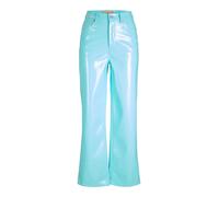 JJXX Jxkenya HW - Pantaloni in Finta Pelle, Blu Aruba/Dettagli: Lucido, XS Donna