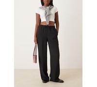 JJXX - Pantaloni neri a fondo ampio-Nero XL L32