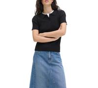 Jjxx polo donna a costine nero XS