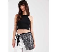 JJXX - Sciarpa nera in pizzo-Nero One Size