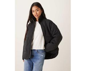 JJXX - Serena - Giacca trapuntata accollata nera-Nero 36