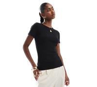 JJXX - T-shirt a coste nera-Nero 44