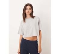 JJXX - T-shirt corta oversize grigio chiaro 34