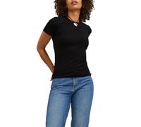Jjxx T-shirt donna manica corta in cotone stretch nero