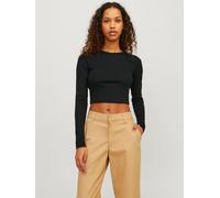 JJXX Jxfeline LS Rib Tee Noos T-Shirt, Nero, M Donna