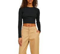 JJXX Jxfeline LS Rib Tee Noos T-Shirt, Nero, S Donna