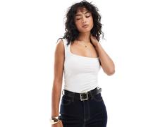 JJXX - Top bianco con scollo squadrato 44