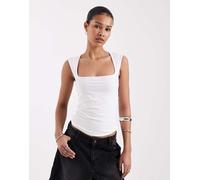 JJXX - Top bianco con scollo squadrato 46