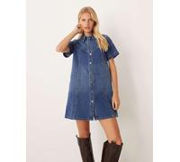 JJXX - Vestito camicia in denim color blu medio 36