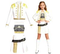 JJZENKD Costume da Cacciatori di Demoni, Costume da Cacciatori per ragazze, Costume da Cosplay di Anime con gilet, giacca, pantaloncini/gonne, Costume da Popstar Demone per bambini per feste di