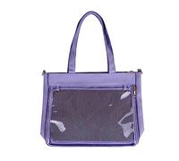 JK Anime Satchels - Borsa a tracolla da donna, in stile universitario, piccola, trasparente, Viola#borsa singola