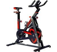 JK FITNESS - Spin bike indoor cycles JK527 - Volano 20 kg - Portata max 130 kg - trasmissione a cinghia