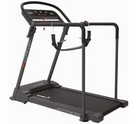 JK FITNESS [Tapis Roulant Con Maniglioni Di Sicurezza Fascia Cardio Inclusa] Camminatore Elettrico Comfort 0.3-8Km/H Motore 2.5HP Nastro 48x110 LED Programmi HRC Ammortizzato 8 Punti Home Fitness