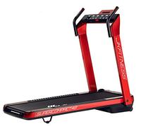 JK FITNESS Tapis Roulant Elettrico Pieghevole SUPERCOMPACT48 | Motore 2.0 hp DC | Velocità 1-16 km/h | Inclinazione 12 Livelli | Touchpad Alta Definizione | Salvaspazio e Preassemblato (ROSSO)