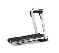 Supercompact 48 motore 2.0 hp tapis roulant salvaspazio in 26 cm inclinazione elettrica + ricevitore cardio wireless + usb + mp3 - velocità 16 km/h - peso max utente 100 kg - piano corsa 130 x 48 cm cod.sc48 - jk fitness bianco