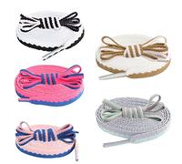 JK Home Underground Kulture - Confezione da 10 lacci per scarpe da ginnastica, 100 - 140 cm, Bicolore #A, Longueur 1m