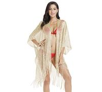 JK Unicorn Cardigan Tankini Donna, C.Champagne Oro, Taglia Unica