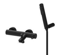 JK023NO Miscelatore doccia/vasca con supporto a muro nero opaco - Joker PAFFONI