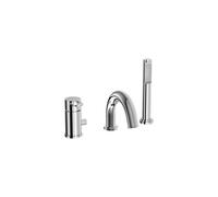 Paffoni JK047CR Miscelatore bordo vasca con “portata maggiorata” con bocca e aeratore M28x1 (3 fori)