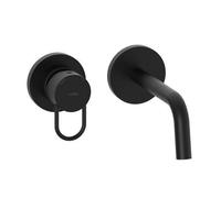 JK105NO70 Miscelatore incasso lavabo ottone nero bocca 17,8cm Joker PAFFONI