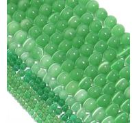 jkahh 1 Filo 4/6/8/10/12mm Occhio di Gatto Perline di Pietra Naturale Perline di Pietra Perle sciolte Per La Realizzazione di Braccialetti Fai Da Te Collana, 19cm, Pietra, Agata