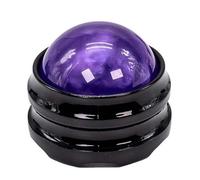 jkahh Mini palla massaggiante manuale per il corpo, rotazione a 360 gradi, strumento per automassaggio, per schiena, spalle, piedi, palla viola