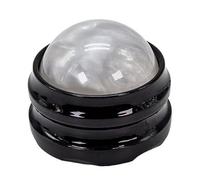 jkahh Mini palla massaggiante manuale per il corpo, rotazione a 360 gradi, strumento per automassaggio, per schiena, spalle, piedi, palla bianca