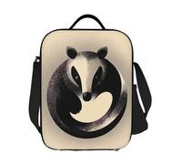 JKASDTRP Borsa termica per il pranzo con motivo mangiatore di formiche, riutilizzabile, a prova di perdite, con tracolla regolabile, per donne, uomini, lavoro, viaggi, picnic
