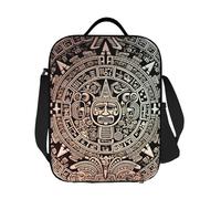 JKASDTRP Grande borsa termica per il pranzo con calendario Maya End Of The World, riutilizzabile, a prova di perdite, borsa termica con tracolla regolabile, per donne e uomini, lavoro, viaggi, picnic