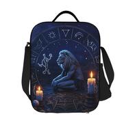 JKASDTRP Leo Secret Astrology Master - Borsa termica per il pranzo, riutilizzabile, a prova di perdite, con tracolla regolabile, per donne, uomini, lavoro, viaggi, picnic