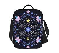 JKASDTRP Magic Dawn Print - Borsa termica per il pranzo, riutilizzabile, a prova di perdite, con tracolla regolabile, per donne, uomini, lavoro, viaggi, picnic