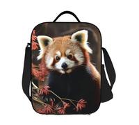 JKASDTRP Red Pandas - Borsa termica per il pranzo, riutilizzabile, a prova di perdite, con tracolla regolabile, per donne, uomini, lavoro, viaggi, picnic